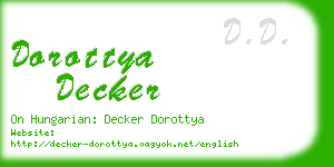 dorottya decker business card